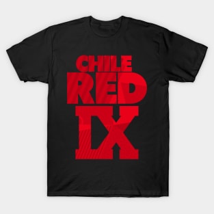 Chile Red Nine Retro Sneaker Art T-Shirt